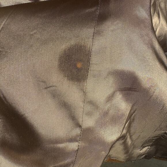 VINTAGE Z CLOTHING BRENTWOOD CALIFORNIA MENS 46” COGNAC BROWN WOOL BLEND BLAZER - Picture 11 of 13